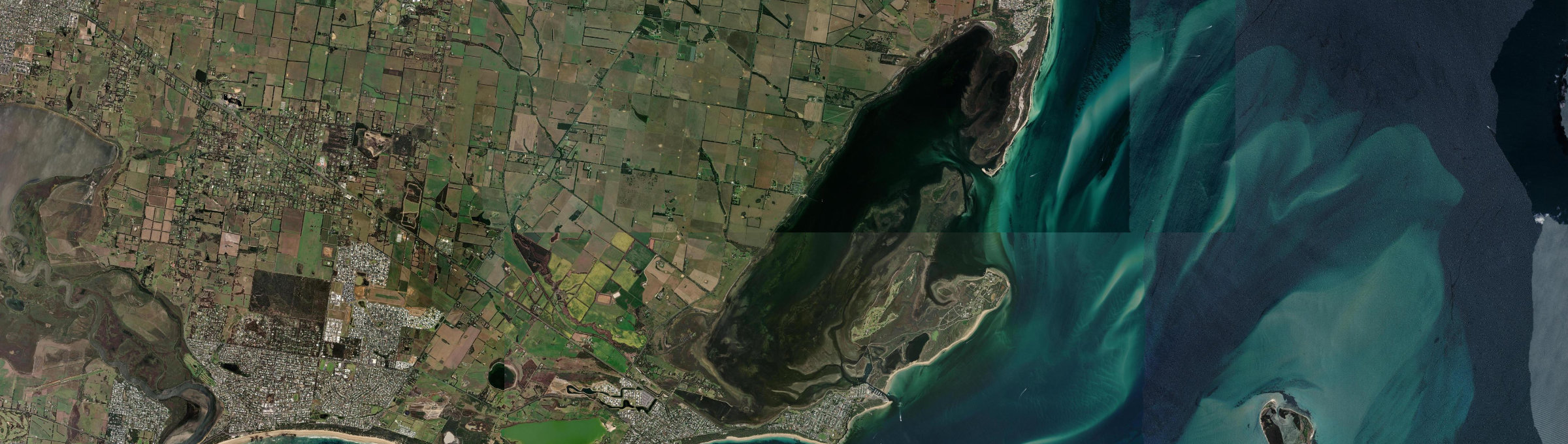 Aerial view of Swan Bay (Vic.), VIC