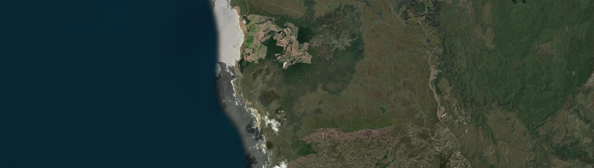 Aerial view of Temma, TAS