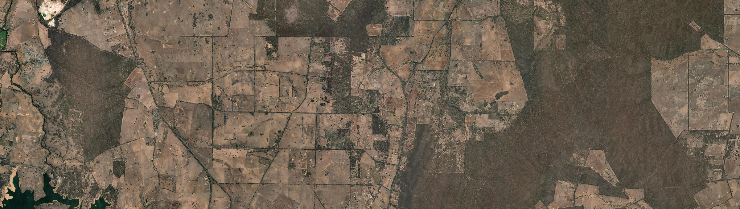 Aerial view of Ladys Pass, VIC