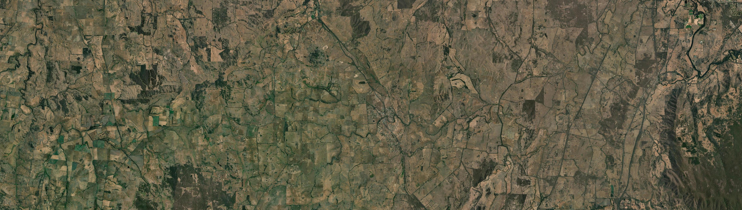Aerial view of Pyalong, VIC