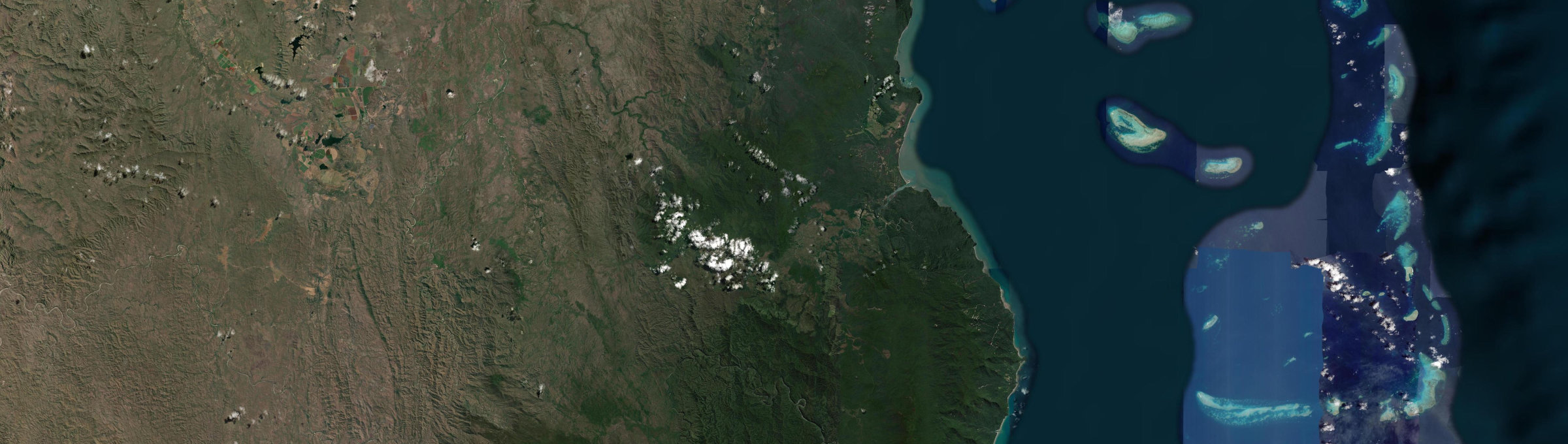 Aerial view of Bloomfield, QLD