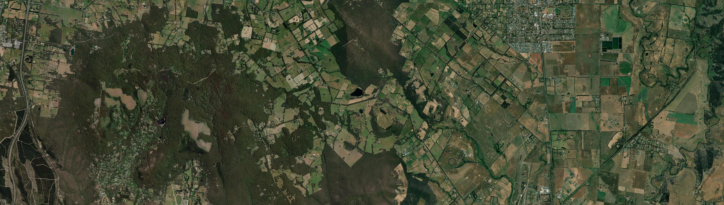 Aerial view of Kerrie, VIC