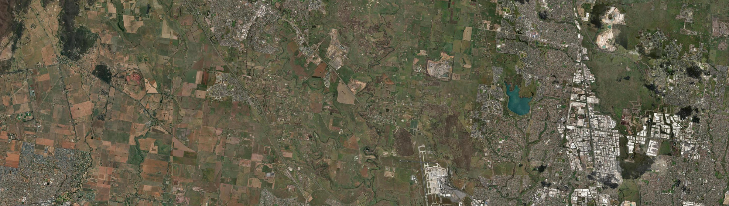 Aerial view of Bulla (Vic.), VIC