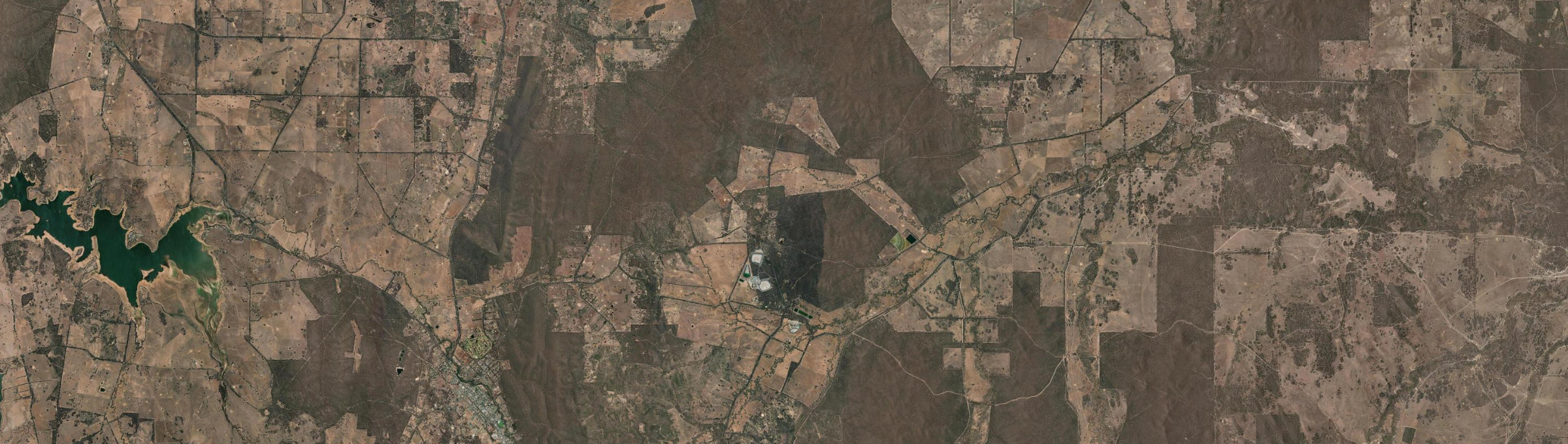 Aerial view of Costerfield, VIC
