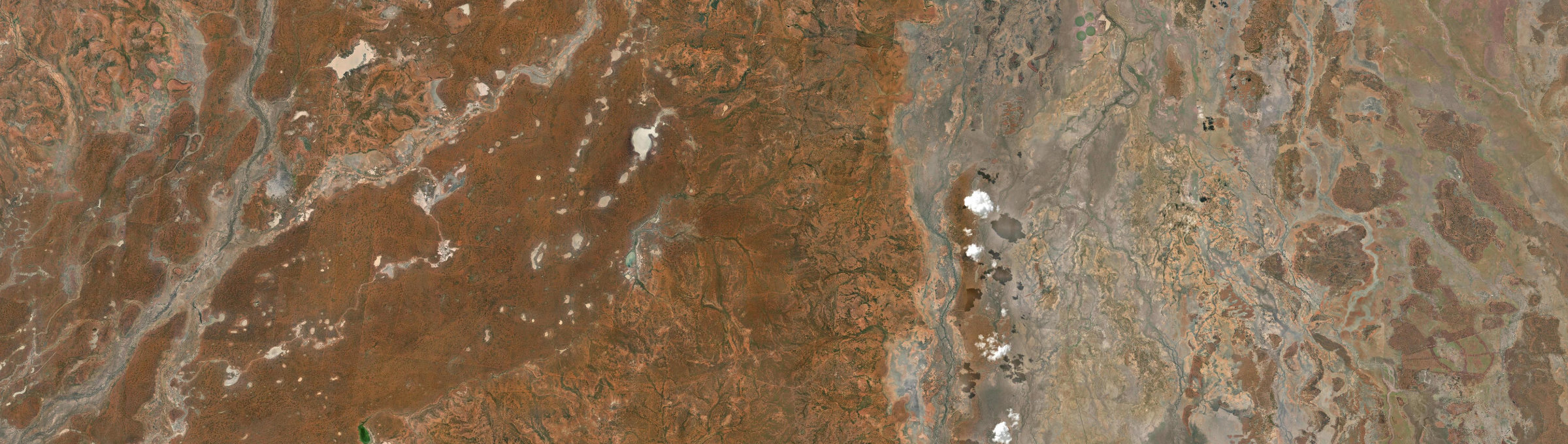 Aerial view of Cuttaburra, QLD