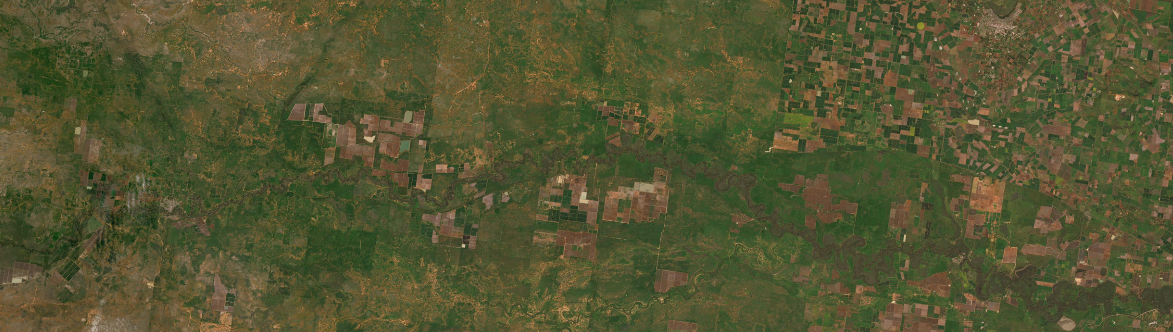 Aerial view of Carrathool, NSW