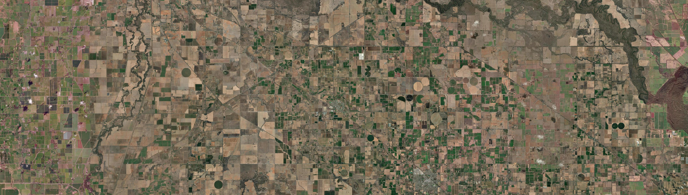 Aerial view of Tongala, VIC