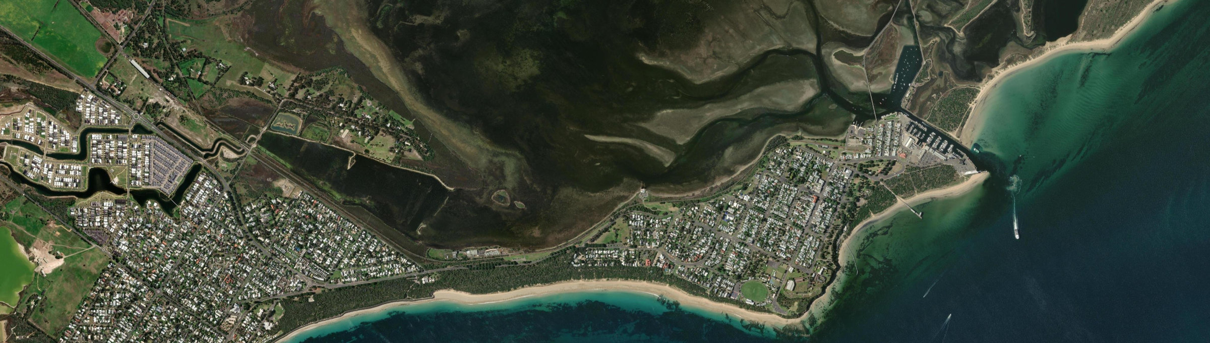 Aerial view of Queenscliff (Vic.), VIC