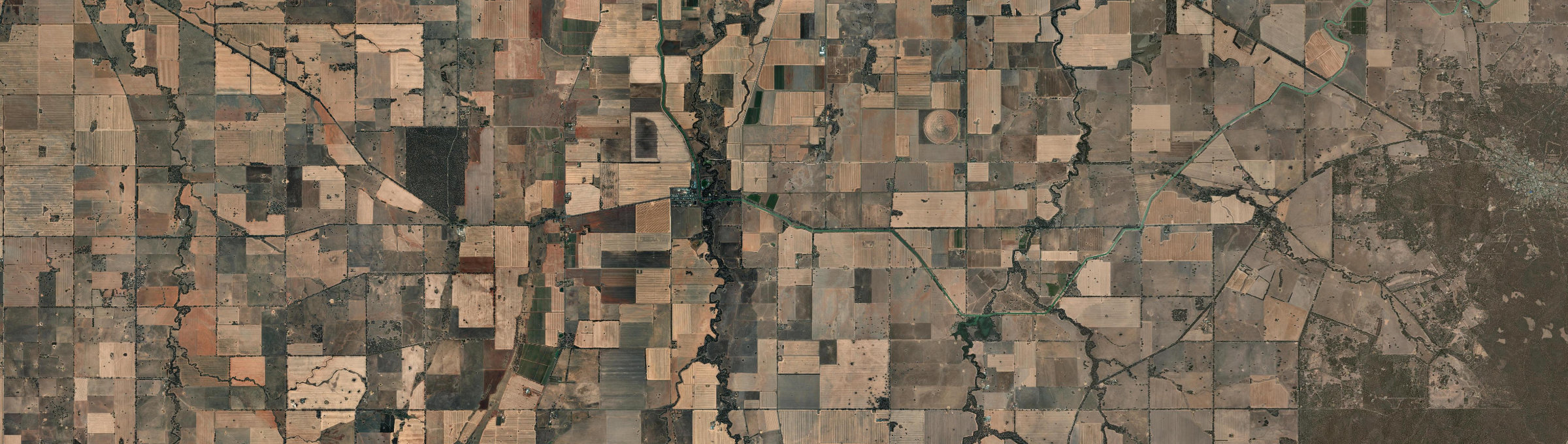 Aerial view of Colbinabbin, VIC