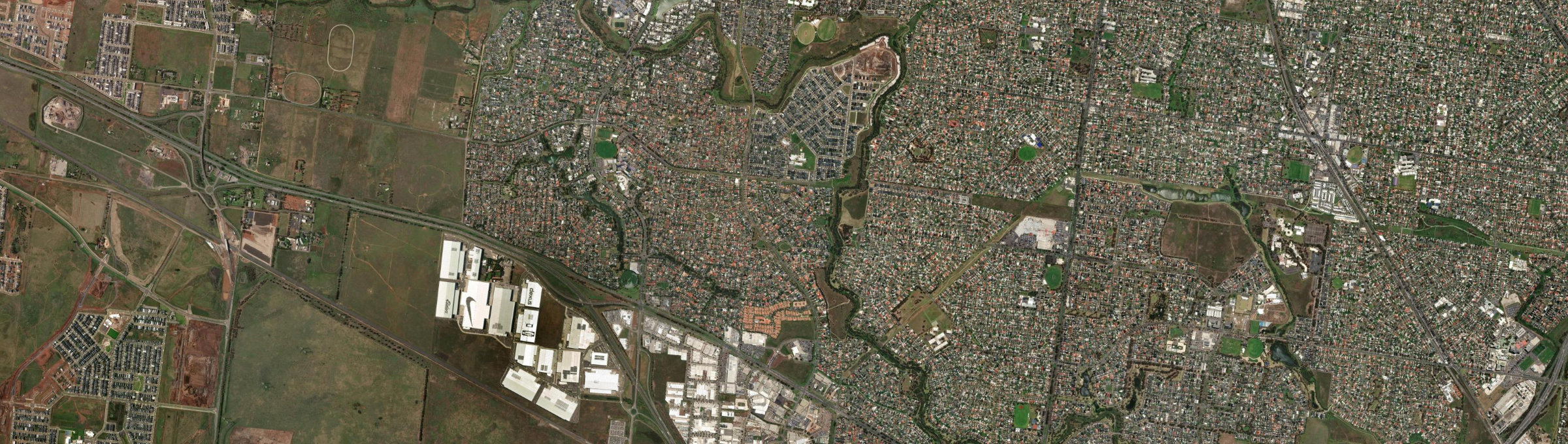 Aerial view of Burnside (Vic.), VIC
