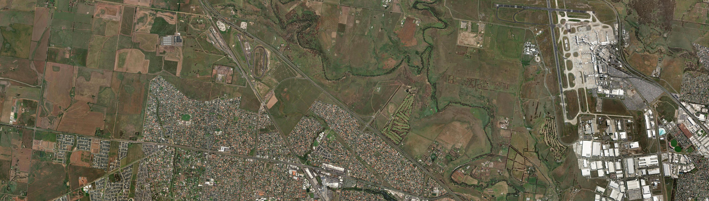 Aerial view of Keilor North, VIC