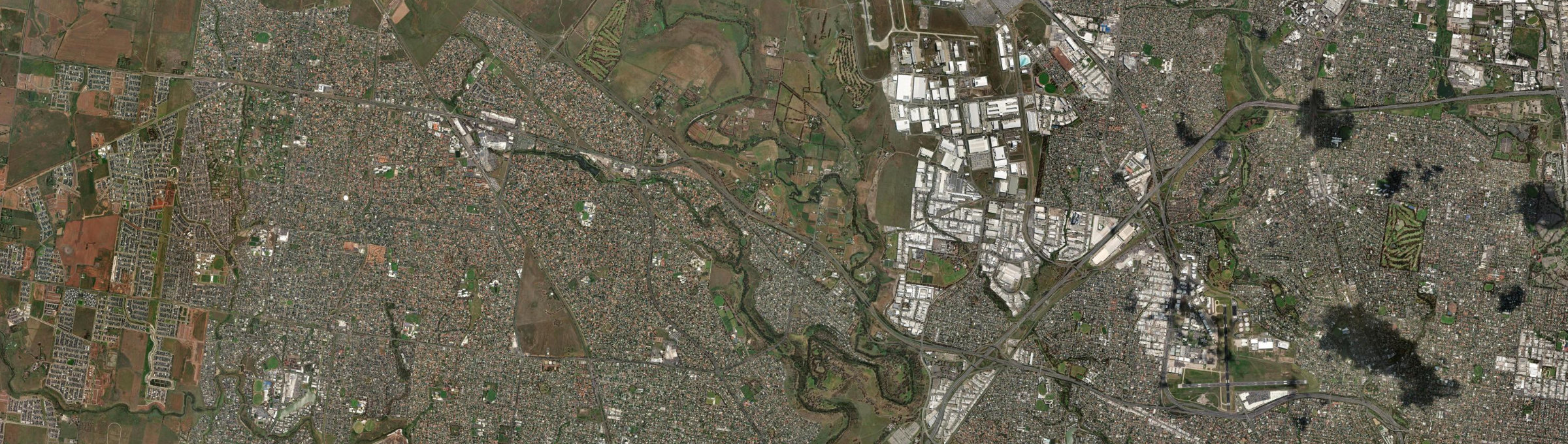 Aerial view of Keilor, VIC