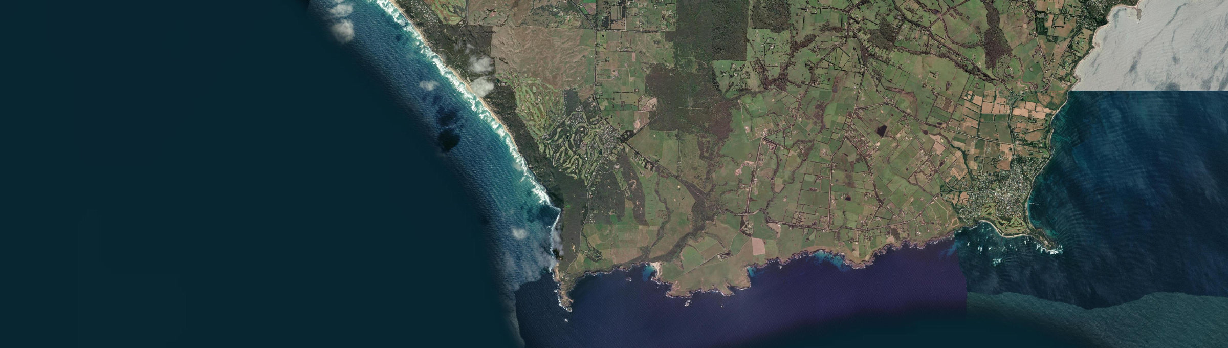 Aerial view of Cape Schanck, VIC