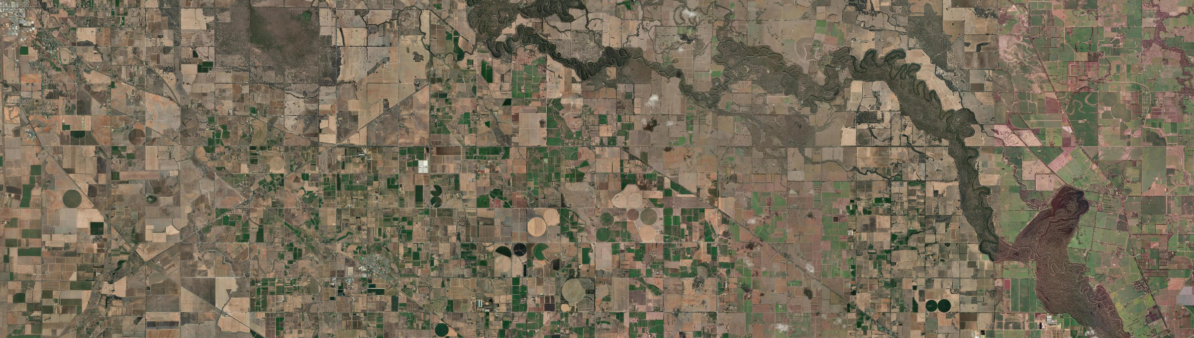 Aerial view of Wyuna (Vic.), VIC