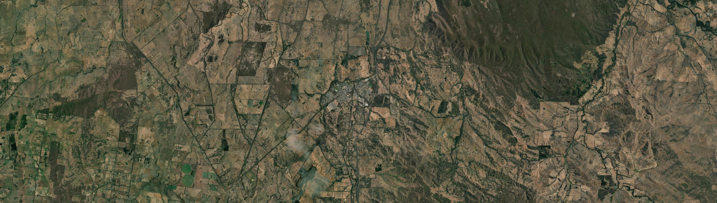 Aerial view of Broadford, VIC