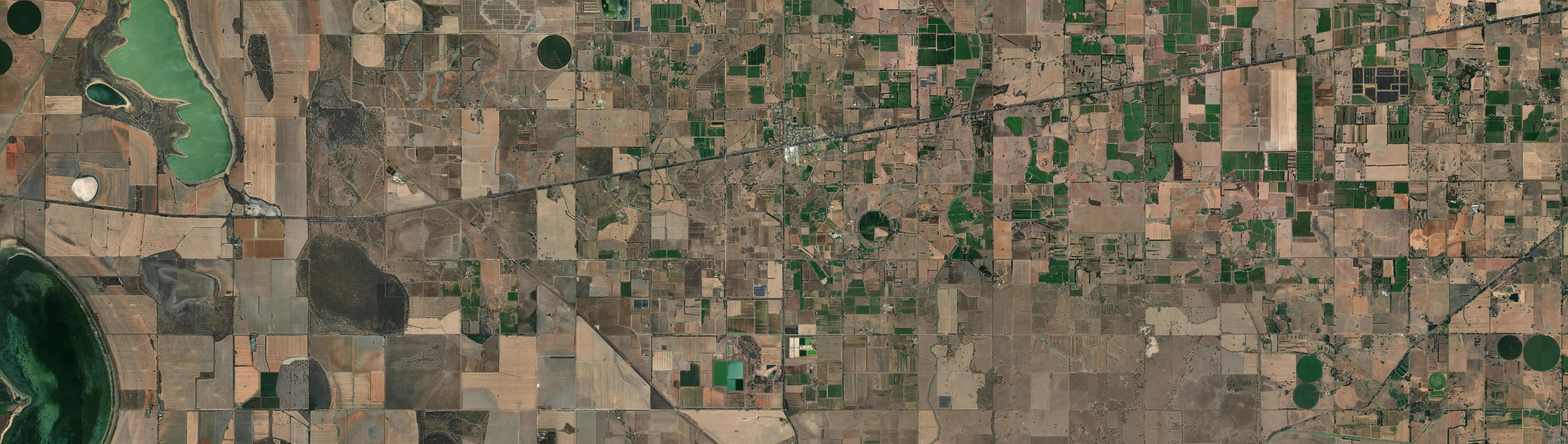 Aerial view of Stanhope (Vic.), VIC