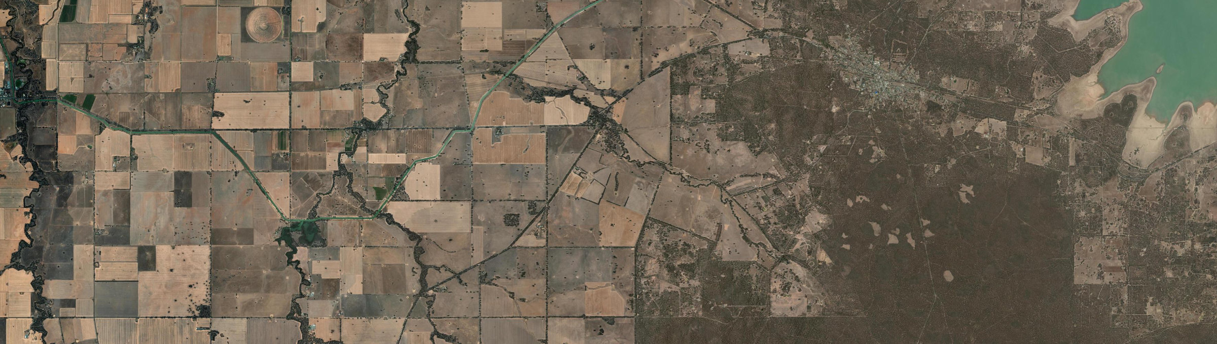 Aerial view of Moora (Vic.), VIC