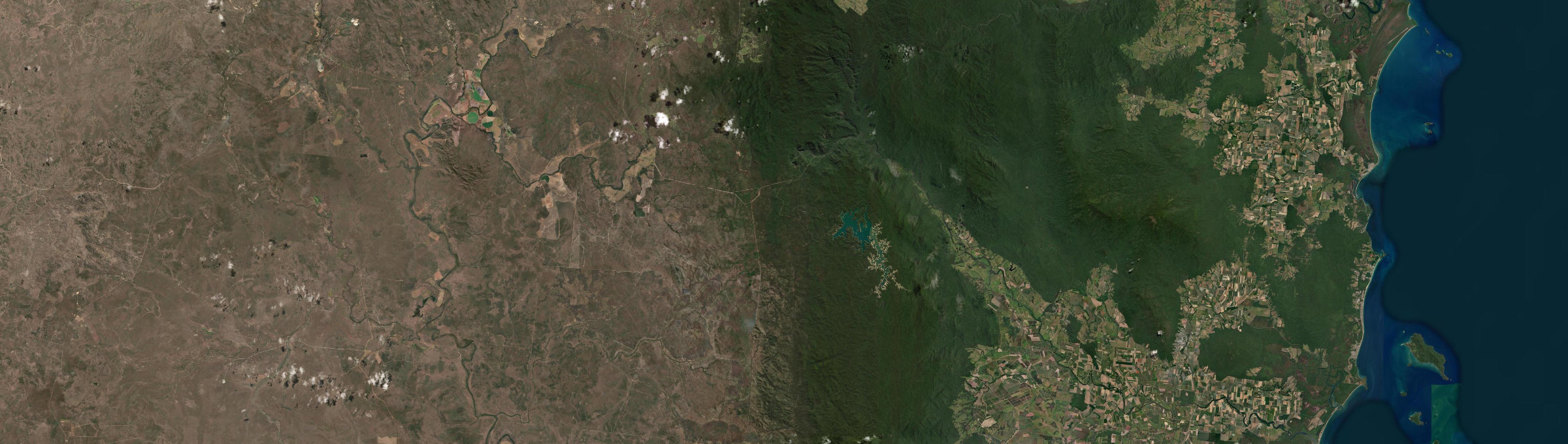 Aerial view of Koombooloomba, QLD