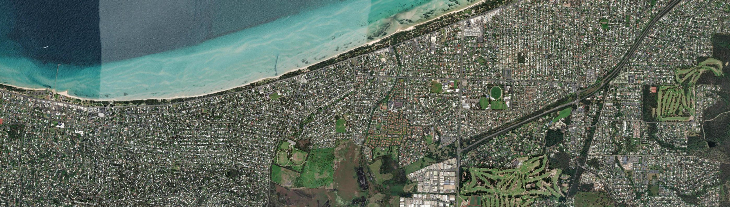 Aerial view of Capel Sound, VIC