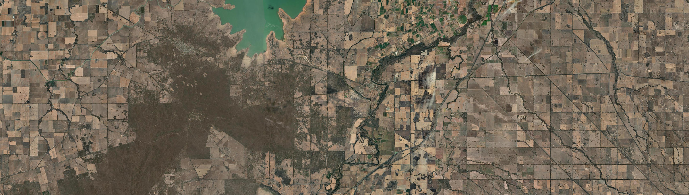 Aerial view of Murchison (Vic.), VIC