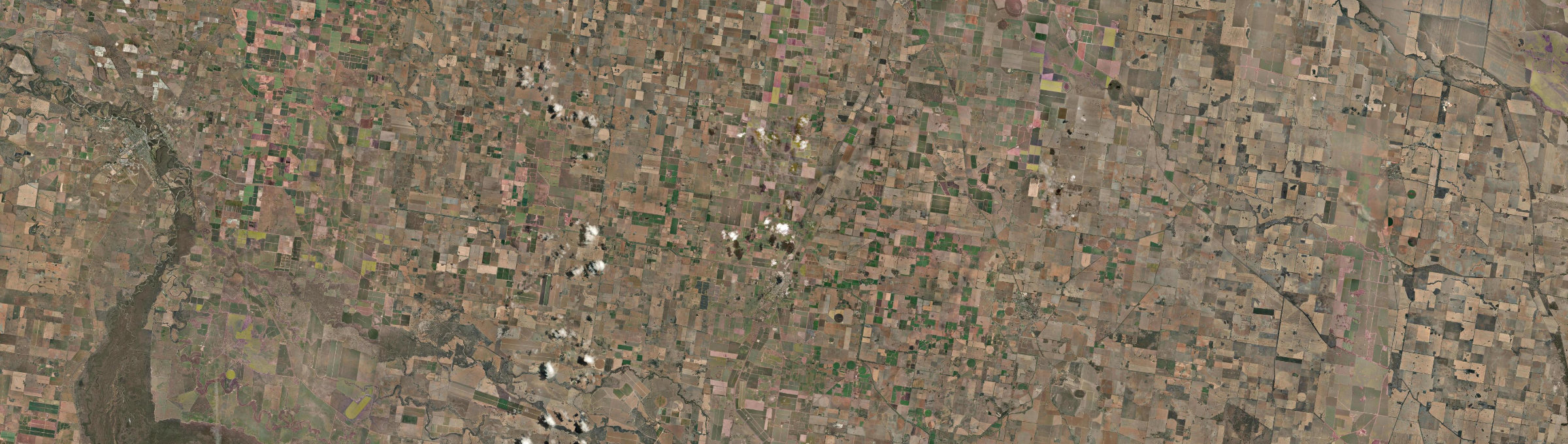 Aerial view of Finley, NSW