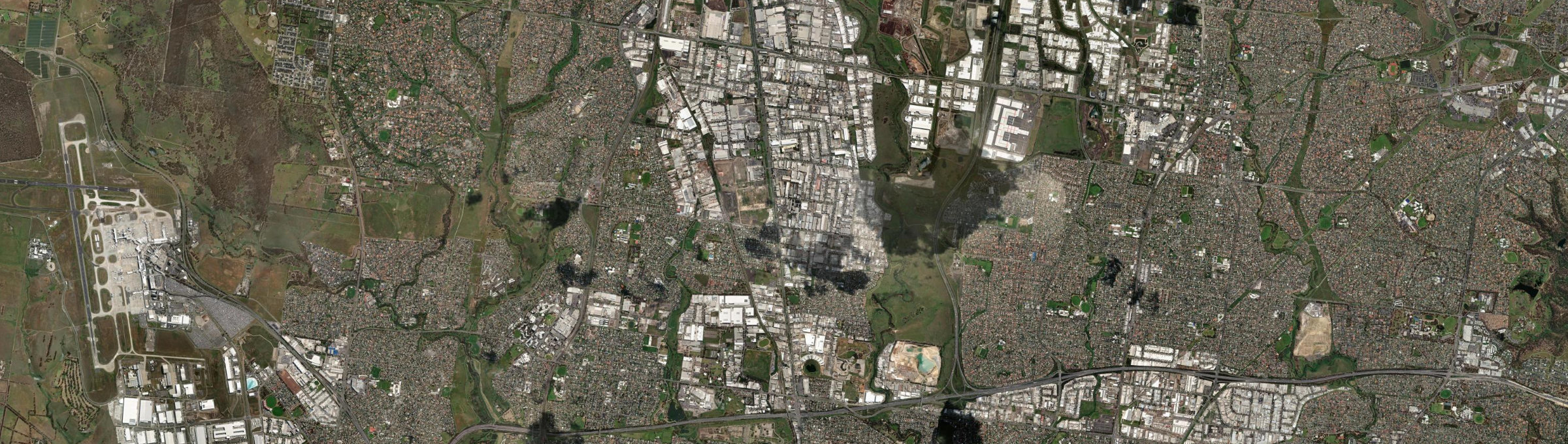 Aerial view of Campbellfield, VIC
