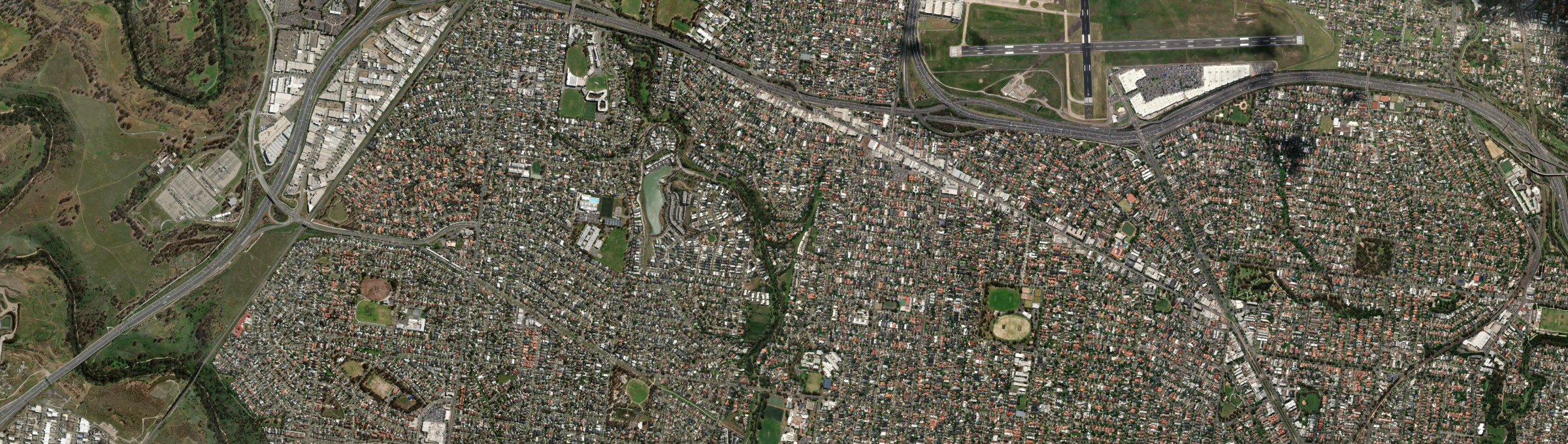Aerial view of Niddrie, VIC