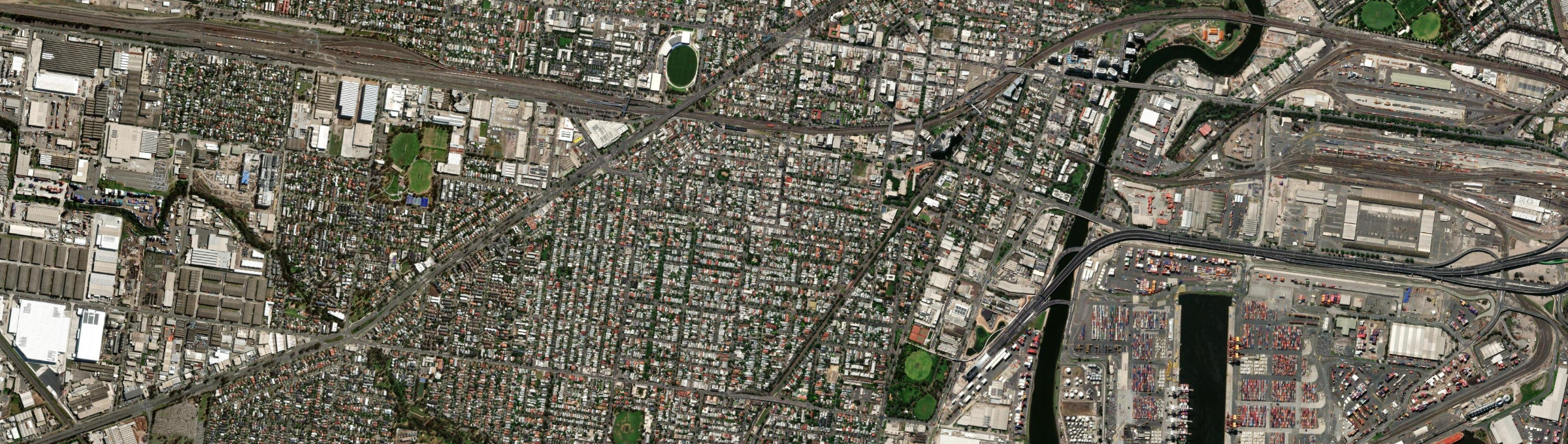 Aerial view of Seddon (Vic.), VIC