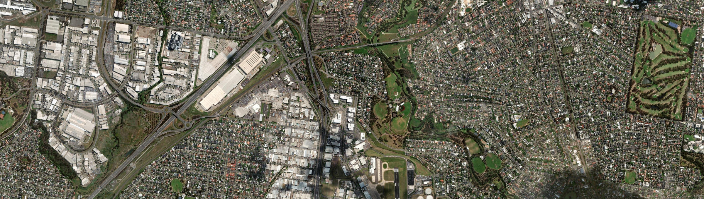 Aerial view of Strathmore Heights, VIC