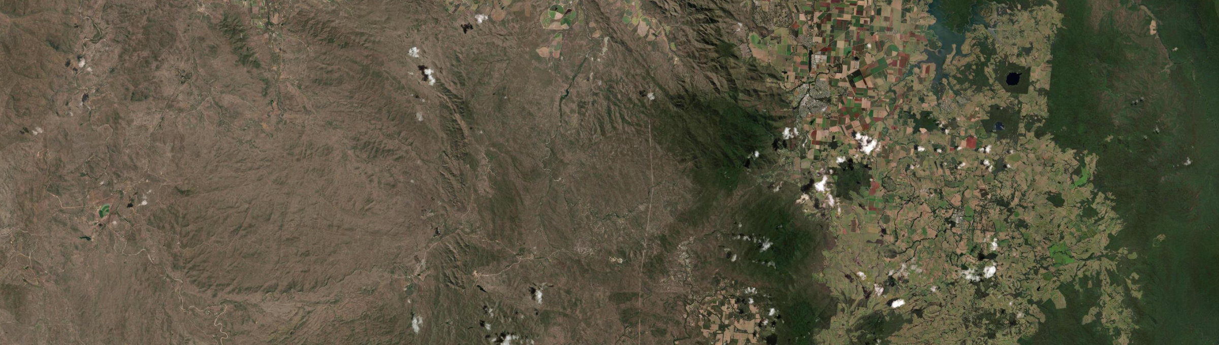 Aerial view of Watsonville, QLD