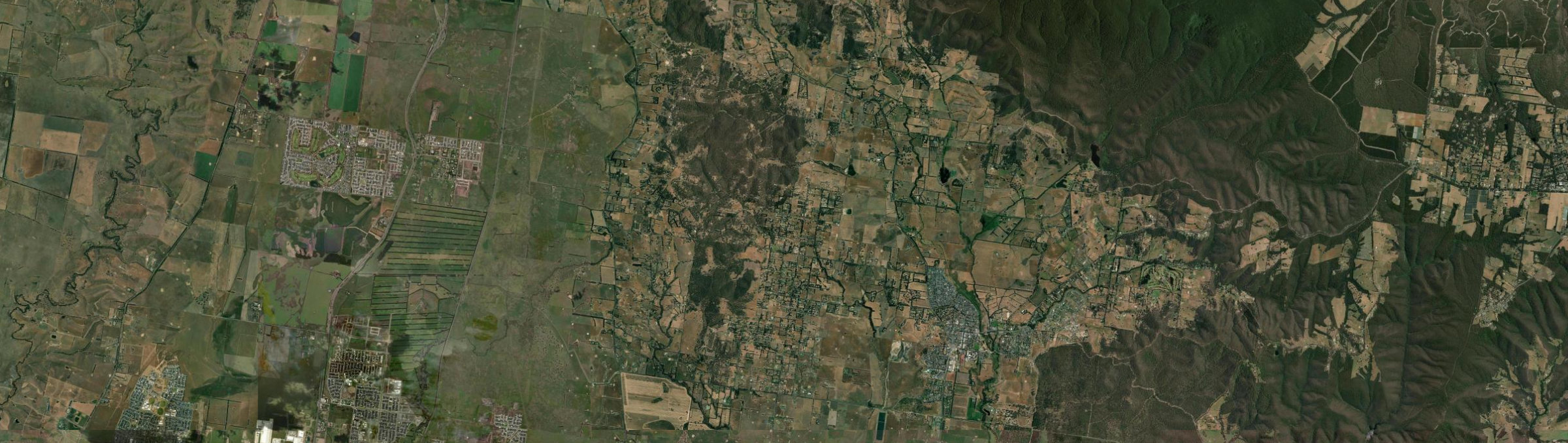 Aerial view of Eden Park, VIC