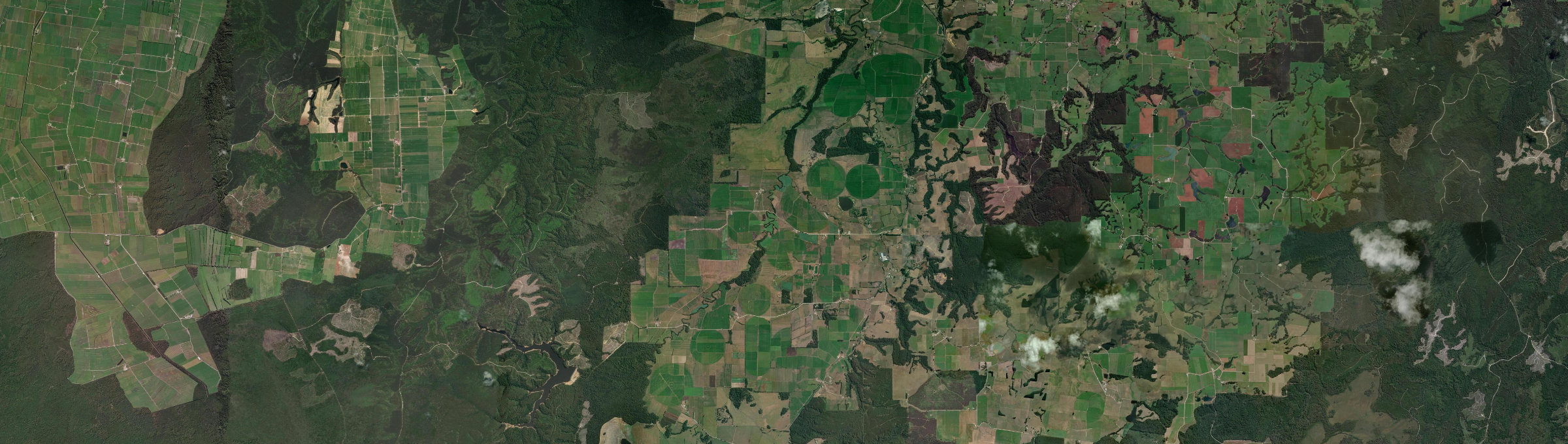 Aerial view of Edith Creek, TAS