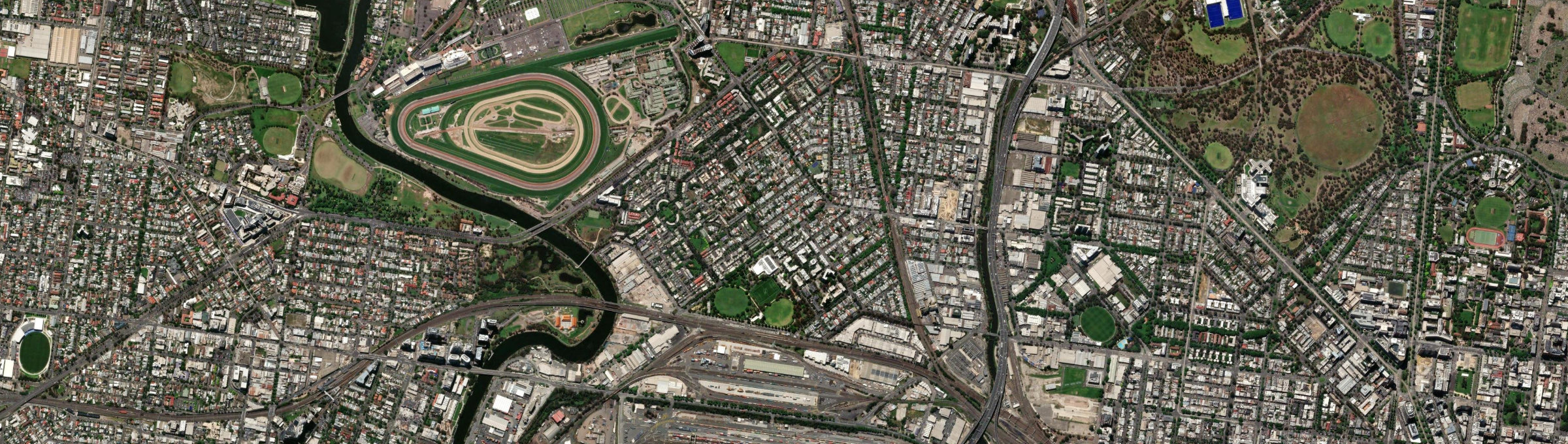 Aerial view of Kensington (Vic.), VIC