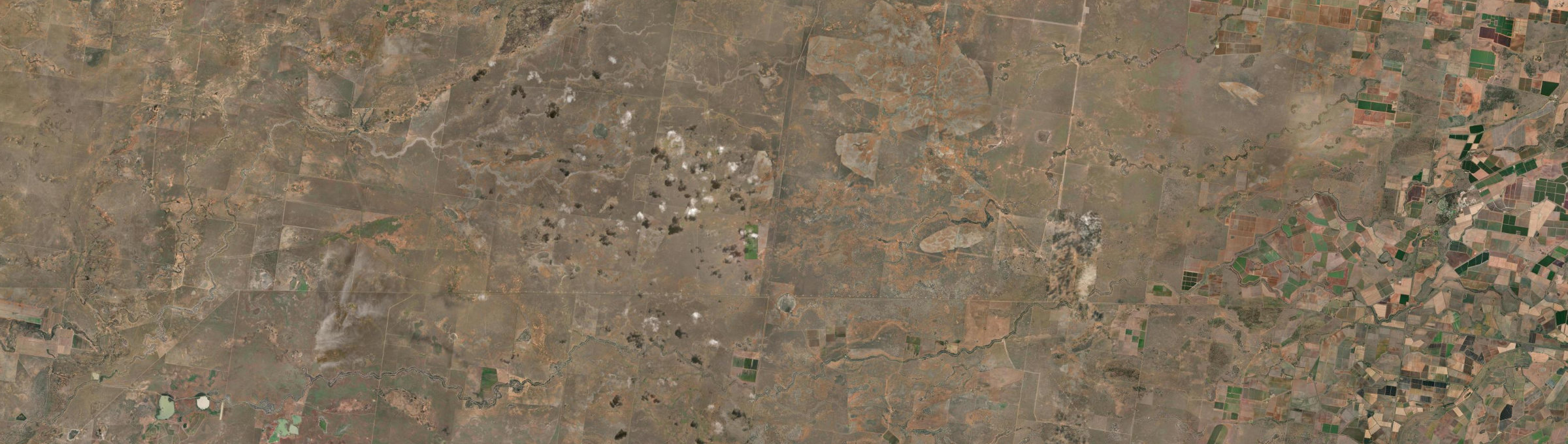 Aerial view of Four Corners, NSW