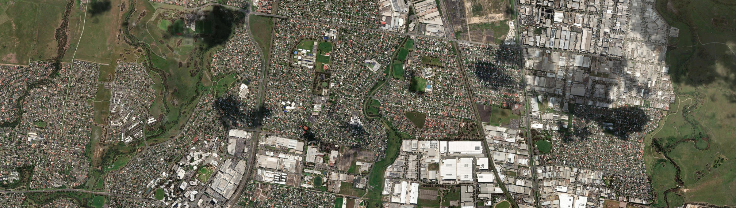 Aerial view of Dallas, VIC