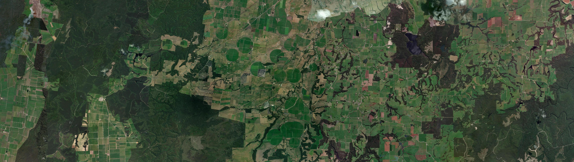 Aerial view of Scotchtown, TAS