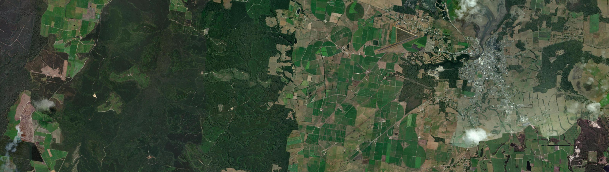 Aerial view of Mella, TAS