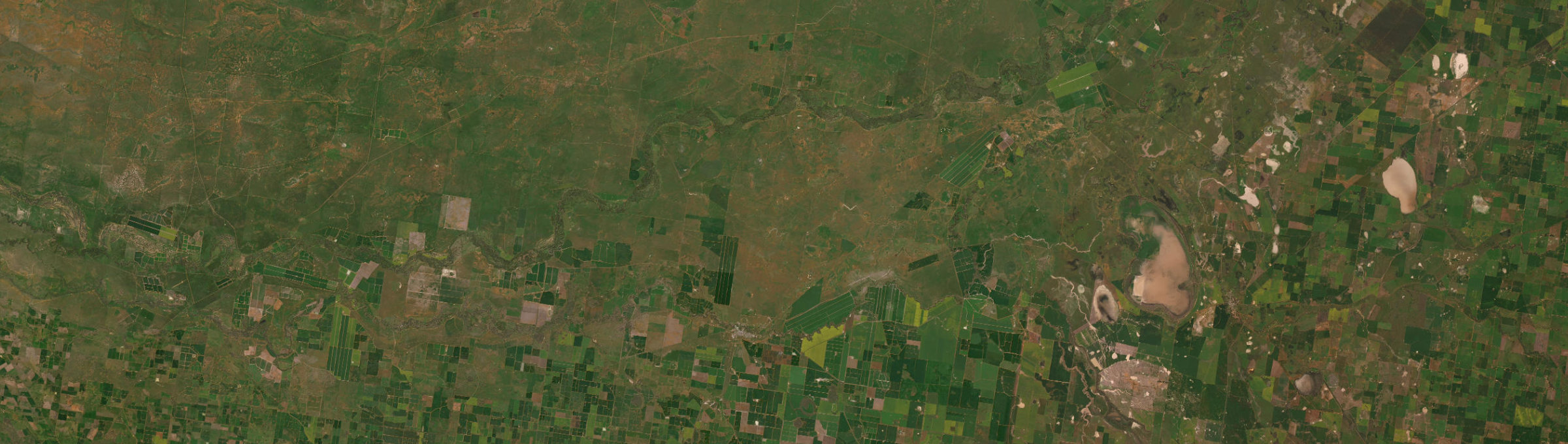 Aerial view of Jerilderie, NSW