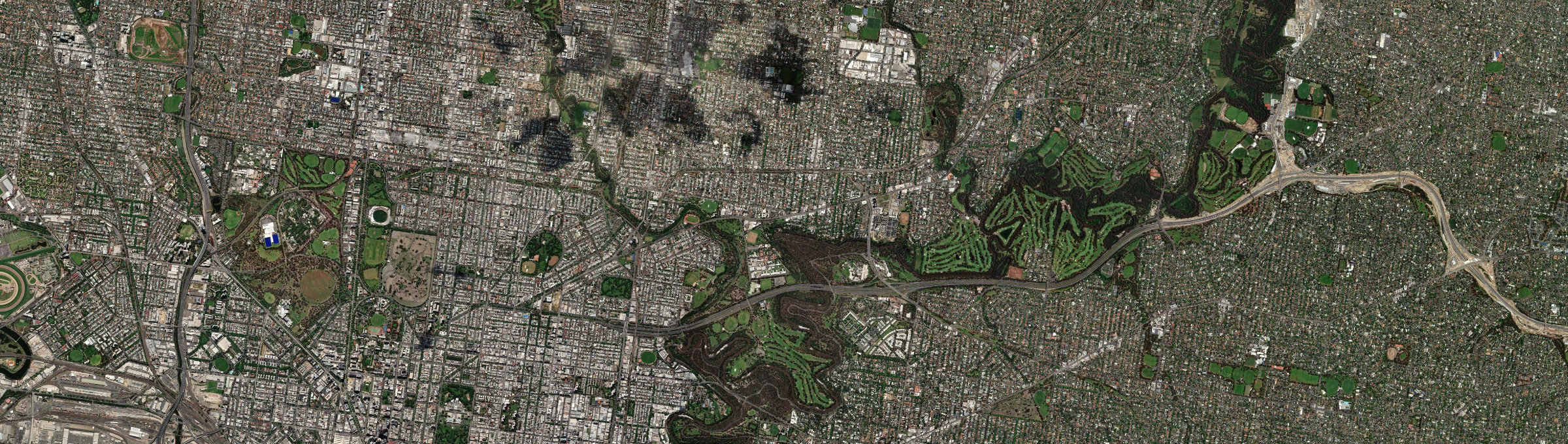 Aerial view of Fairfield (Vic.), VIC