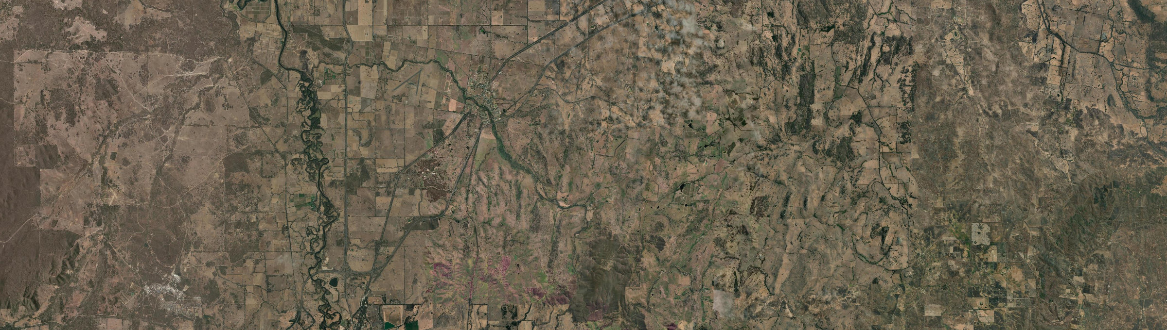 Aerial view of Avenel, VIC