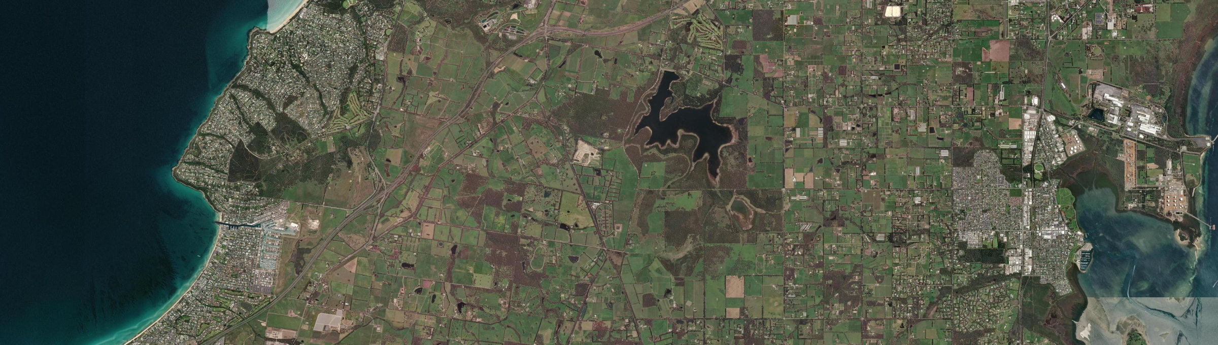 Aerial view of Tuerong, VIC