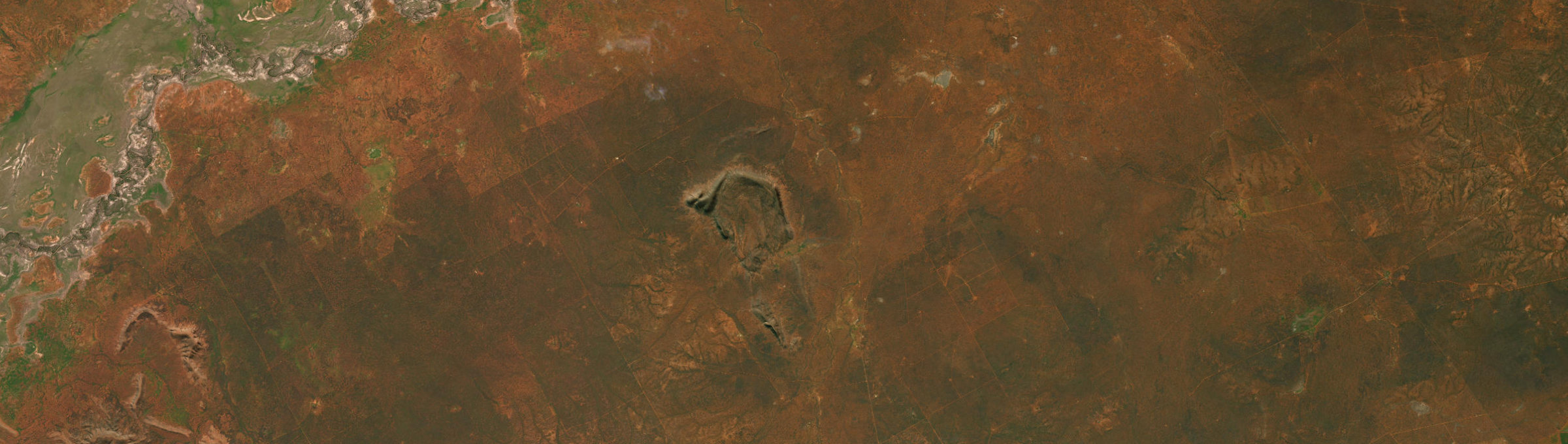 Aerial view of Gunderbooka, NSW