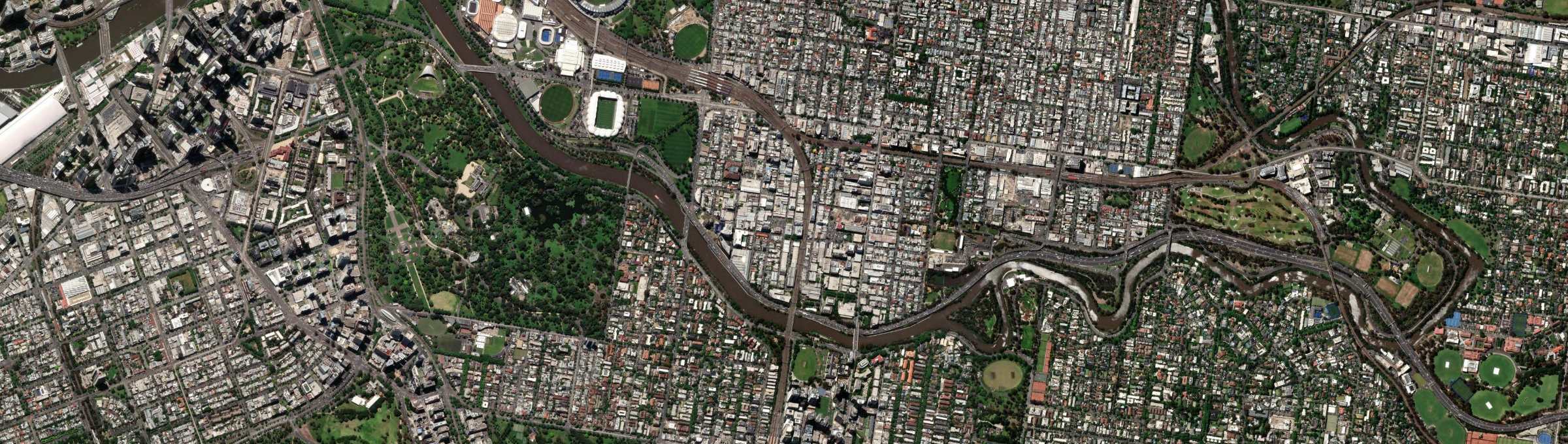Aerial view of Cremorne (Vic.), VIC
