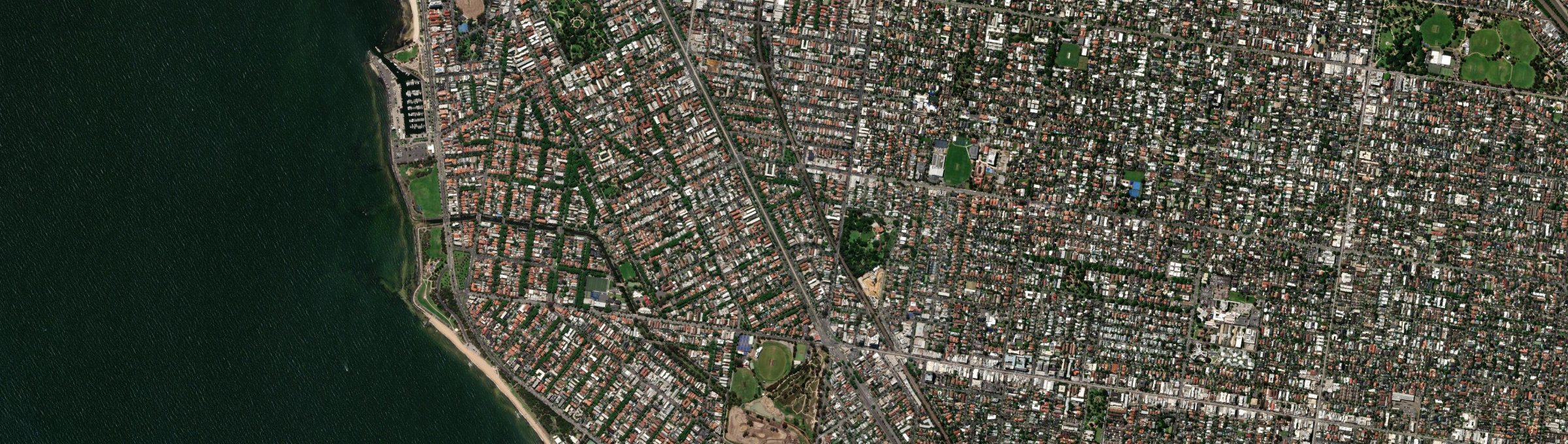 Aerial view of Ripponlea, VIC