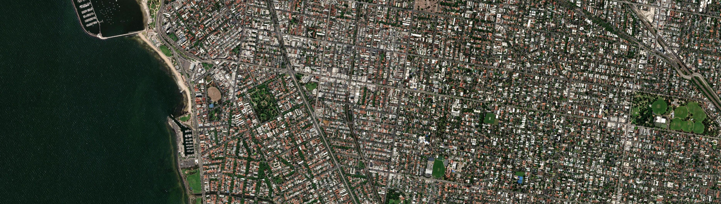 Aerial view of Balaclava (Vic.), VIC