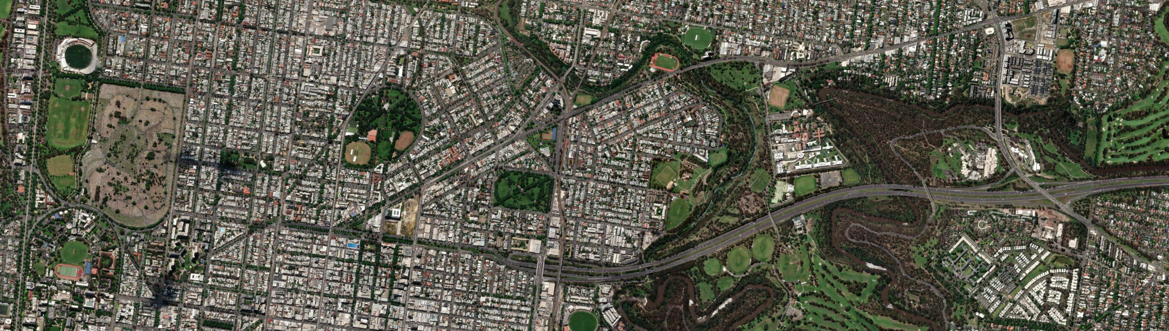 Aerial view of Clifton Hill, VIC
