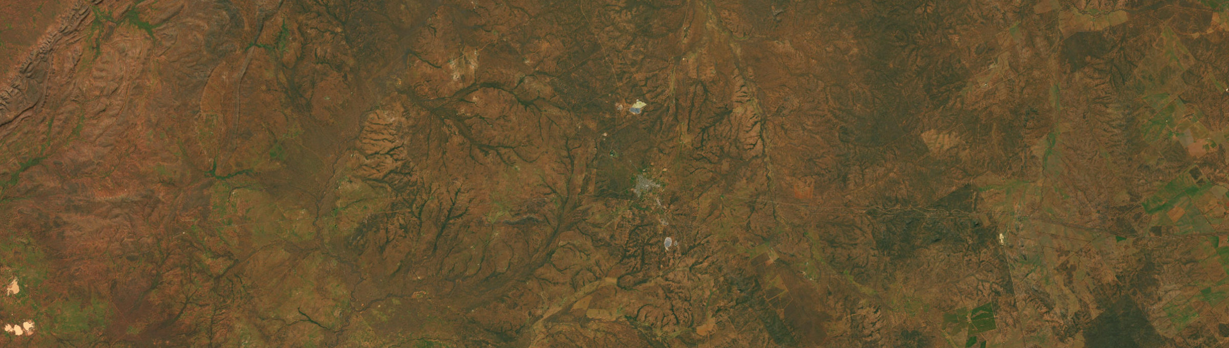 Aerial view of Cobar, NSW