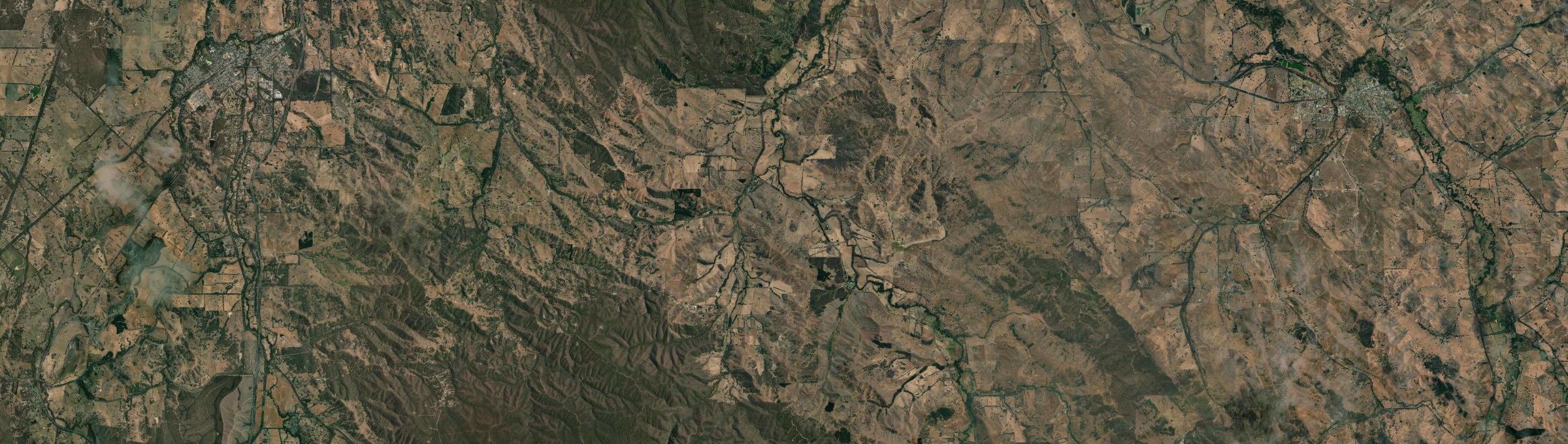 Aerial view of Strath Creek, VIC