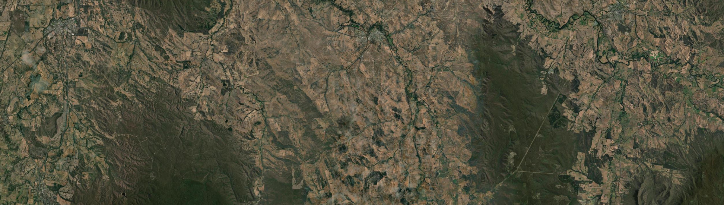 Aerial view of Yea, VIC