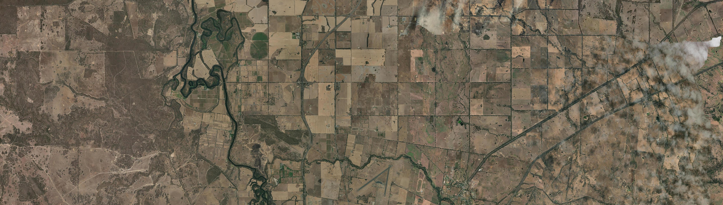 Aerial view of Tabilk, VIC